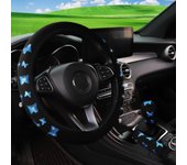 3 piece butterfly fabric car steering wheel cover without inner ring suitable for 15inch handbrake cover handle set car interior