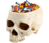 Horror Skulls Shaped Halloween Ornaments Holder, Skull Baubles Decor for Skull Planter Pot, Candy Holder