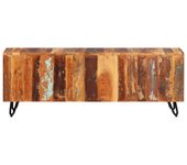vidaXL Mueble de TV madera maciza reciclada 110x30x40 cm, Mueble de Salon, Mueble TV, Mueble TV salon, Mesa de TV, Mueble tele