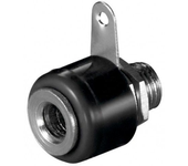 Conector Banana Hembra Negro para Proyectos de Audio