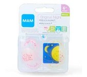 MAM CHUPETE ORIGINAL NIGHT ROSA 6 + SILICONA 2 UDS REF. S170