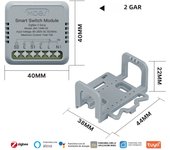 MOES Star Ring Series Mini Tuya WiFi/Zigbee Smart Switch DIY Module Light Switch 1/2 Gang Remote Control Work Alexa Google Home