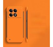 Matte Thin Frameless Pure Color PC Phone Case For XIAOMI Poco X6 F6 F5 Pro F4 F3 Four Corner Protective Cover