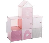 Atmosphera Castillo de Almacenamiento Infantil Rosa | L. 95.5 X D. 32 X H. 109 Cm