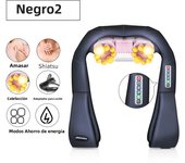 JinKaiRui 16 Massage Heads Heating Neck Shoulder Kneading Massager Cervical Health Care Back Waist Relaxation Massage Shawl