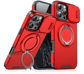 for iPhone 16 Pro Max Slide Camera Protection Magnetic Stand Phone Case for iPhone 15 14 13 Pro 11 Defender Cover