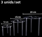 3/4Pcs Multi-Tier Cake Stand Straw Rack for Wedding Cake Making and Stacking Cakes Plastic Cake Support Rods Cake Dowel Set