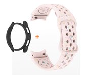 Soft Silicone Strap+Case for Samsung Galaxy Watch 7 6 5 4 40/44mm 5Pro45mm Sport Band for Galaxy Watch6 Classic 47/43mm Bracelet