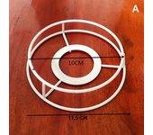Lamp Lampshade Shade Wire Frame DIY Guard Ring Light Cage Holder Bulbpendant Drum Table Metal Vintage Cover Round Ceiling Iron