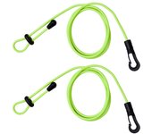 2 Pieces Kayak Paddle Leash Cord Safety Lanyard Strap for Canoe Paddle Fishing Rod Sturdy Easily Install Lightweight Adjustable