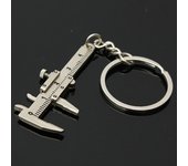 Fashion Creative Vernier Caliper Keychain For Man Woman Jewelry Accessories Christmas Gift Portable Gadget Model Tool Keychain