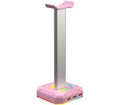 Aluminuim Alloy Headphone Stand RGB Backlight Headphone Bracket Display Rack Gaming Headset Holder Vertical Bracket Hanger
