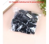 50Pcs Hair Net Black Elastic Bundle Hair Invisible Hairnet Mesh Bun Hair Net 30/50/60CM Hair Accessories