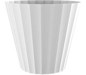 Plastiken Maceta Doric ø26x23cm Blanco - Resistente