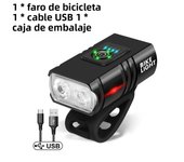 Bicycle Light Headlight T6 Flashlight LED USB Rechargeable Torch Aluminum Alloy Cycling MTB Mountain High Beam Accessories tail