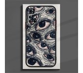 Anime Art Eye of Fear Phone Case For Redmi Note 12 11 10 9 8 Pro Plus S T 5G Matte Frosted Translucent Cover