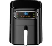 Freidora de aire sin aceite digital 7L pantalla LED táctil, cesta antiadherente, temporizador,  Negro