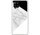 Funda compatible con Samsung A42 5G - Be Unique Funda Gel mármol con blanco y negro