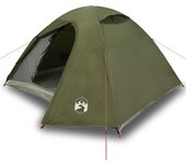 vidaXL Tienda de campaña iglú para 3 personas impermeable verde oliva