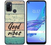 Tumundosmartphone Funda Gel Tpu para Oppo A53 / A53s diseño Madera 01 Dibujos