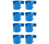 Soporte para Piscina de 8 Piezas con Portavasos para Piscina Elevada y Accesorio Universal para Gafas de Sol y Latas de Bebida