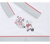 Juego de sábanas franela mini Elefantino - Extra suaves y cálidas para minicuna, con diseño tierno de elefantes, perfectas para el invierno