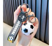 Football Keychain For Fan PVC Soft Glue Soccer Pendant Keychain Accessories Bag Decoration Qatar Cup Souvenirs Key Chain Gifts