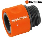 Conector Rosca Macho 26,5mm (3/4") para Manguera al Adaptador (Blíster) Gardena