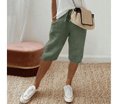 Women's Casual Pockets Elastic Drawstring Casual Pants Leg Drawstring Five Pants Pant Pants for Women Women’s Pants Women’s Pant