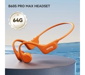 Sanag B60S Bone Conduction Earphones 64GB MP3 Wireless Open Headset IPX8 Swimming Waterproof Flash-sale Choice Headphones
