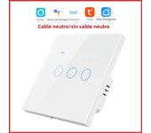 Smart Switch EU WiFi Smartlife Neutral Wire/No Neutral Wire Touch Light Switch 220V Works With Alexa Google Home 1/2/3/4 Gang