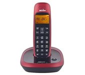 Teléfono Inalámbrico Binatone Zest - Diseño Atractivo y Elegante - Color Rojo - 10 Horas de Conversación