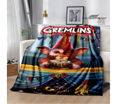 Gremlins cartoon printing blanket children's warm blanket flannel soft and comfortable blanket home travel blanket birthday gift