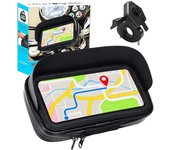 Improgreen Soporte movil Moto Bicicleta Enganche rapido Unico Funda Impermeable con Visera Valida para Smartphones hasta 7.2" Soporte movil Bici Soporte movil para Moto Soporte móvil Moto