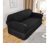 High elastic bubble grid sofa cover 1/2/3/4 with skirt hem, all season universal pet anti dirt