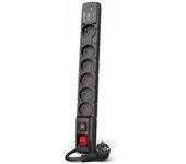 POWER STRIP ACAR S6 USB A+C 3M 6X 230V PL PD 3.0 QC BLACK