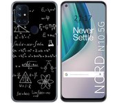 Tumundosmartphone Funda Gel Tpu para Oneplus Nord N10 5G diseño Formulas Dibujos