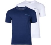 EMPORIO ARMANI Camiseta para hombre, pack de 2 - CORE LOGOBAND, Cuello en V, algodón elástico CORE LOGOBAND