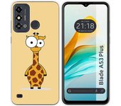 Funda Silicona para ZTE Blade A53 Plus diseño Jirafa Dibujos