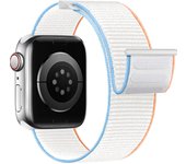 Correas de reloj compatibles con Apple Watch de 38/40/41 mm para mujer y hombre. Correas suaves mejoradas para iWatch Series 9, 8, 7, 6, 5, 4, 3, 2, 1 SE, color blanco lechoso.