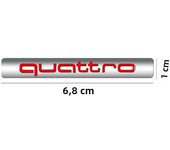 3D ABS QUATTRO Emblem Car Decoration Sticker Auto Accessories for Audi A4 B8 B6 B9 B7 A3 8P 8V 8L A6 C7 C6 C5 Q5 A5 Q7 A1 Q3 A7