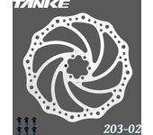 TANKE Bike Disc Brake 140 160 180 203 Rotors With Bolts Hydraulic Brake Road Mountain Bicycle MTB Oil Slick Rotor Bicycle Parts