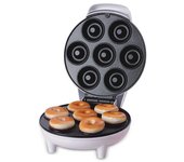 BIT Máquina Eléctrica antiadherente para hacer rosquillas, dispositivo de cocina de 1200W, 110/240V con 7 orificios para hacer gofres y pasteles, enchufe europeo y estadounidense para uso doméstico