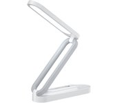 Lámpara de escritorio LED lámpara recargable lámpara portátil plegable para oficina hogar y oficina, 3 brillo regulable pequeña lámpara de escritorio inalámbrica Lámpara de lectura (blanco)