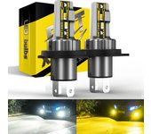 BMTxms E2 H4 LED Motorcycle Car Headlight Canbus Bulb 9003 HB2 for Honda Civic Kia Rio Ceed Hyundai Head Lamp Hi/Lo 20000LM Moto