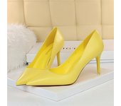 2023 Women 7.5cm 10.5cm High Heels Pumps Lady Wedding Bridal Scarpins Stripper Low Heels Plus Size Fetish Party Blue Pink Shoes