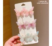 Random Colorful Butterfly Hairpins Girl Hair Clips Barrettes Women Sweet Hair Ornament Rainbow Headwear Fashion Hair Accessories