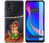 Funda Silicona Transparente para TCL 305i diseño Suricata Dibujos