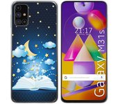 Tumundosmartphone Funda Gel Tpu para Samsung Galaxy M31s diseño Libro Cuentos Dibujos