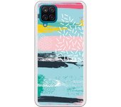 Funda compatible con Samsung Galaxy A12 4G/ 5G - M12 4G - Be Unique Funda Gel colores geométricos